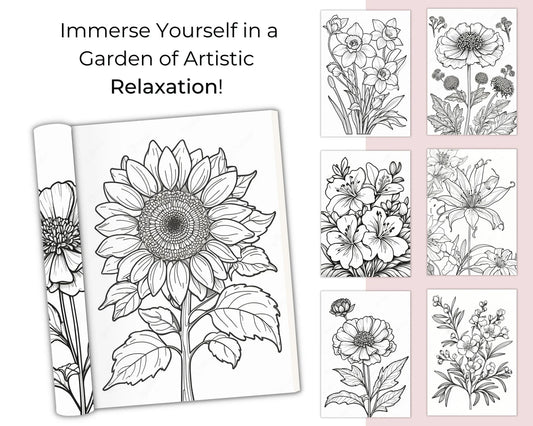 Mega Pack 100 Pages Adults Coloring Book
