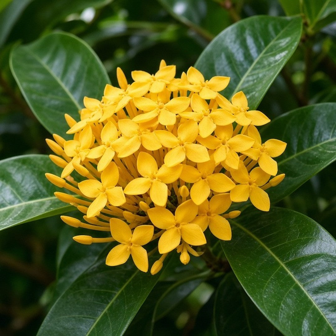 Ixora 'Maui Yellow' live plant ready to ship
