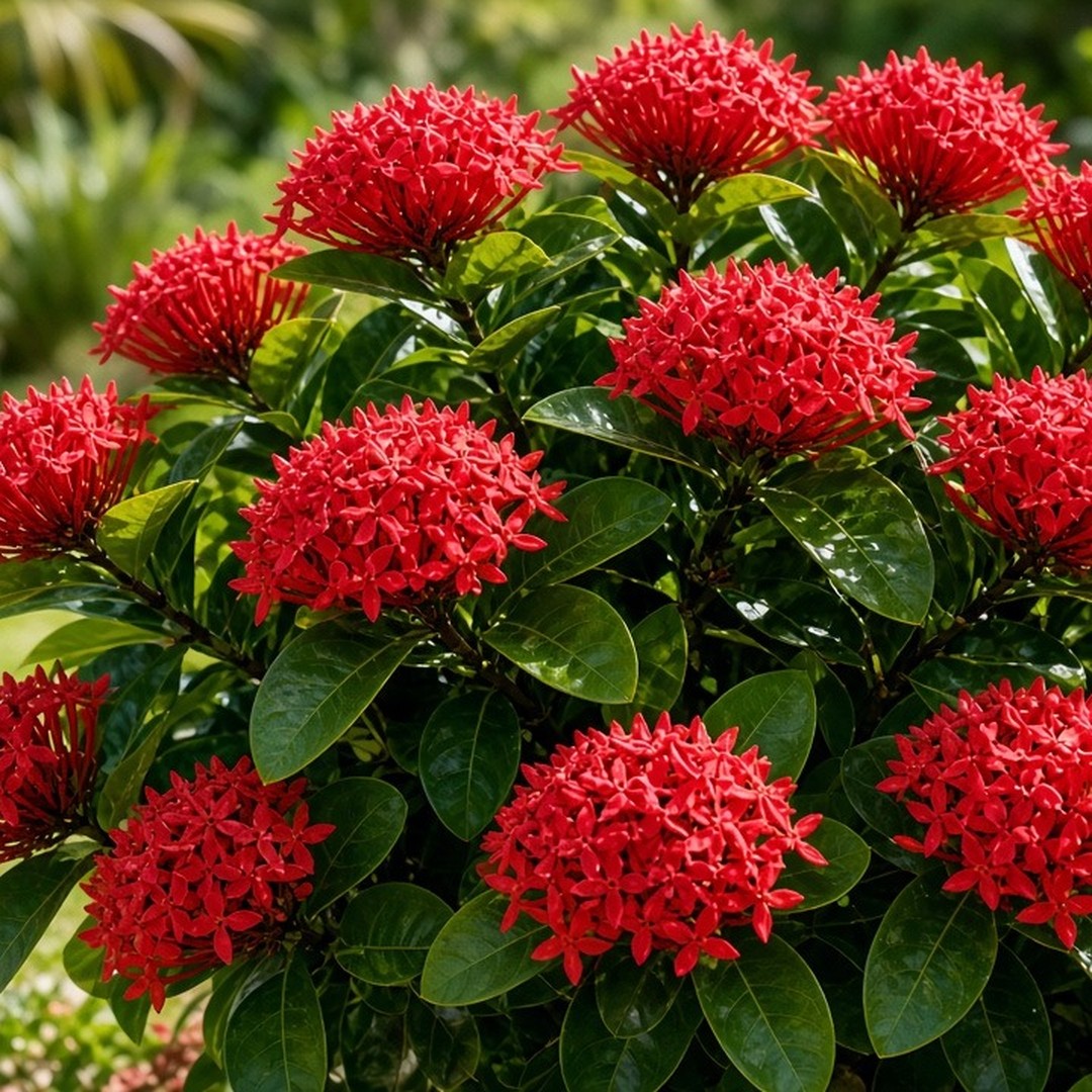Ixora 'Maui Red' live plant from Florida Plants Nursery