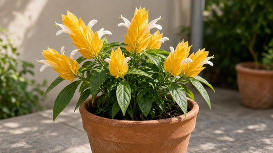 Yellow Shrimp Plant bare-root starter plant
