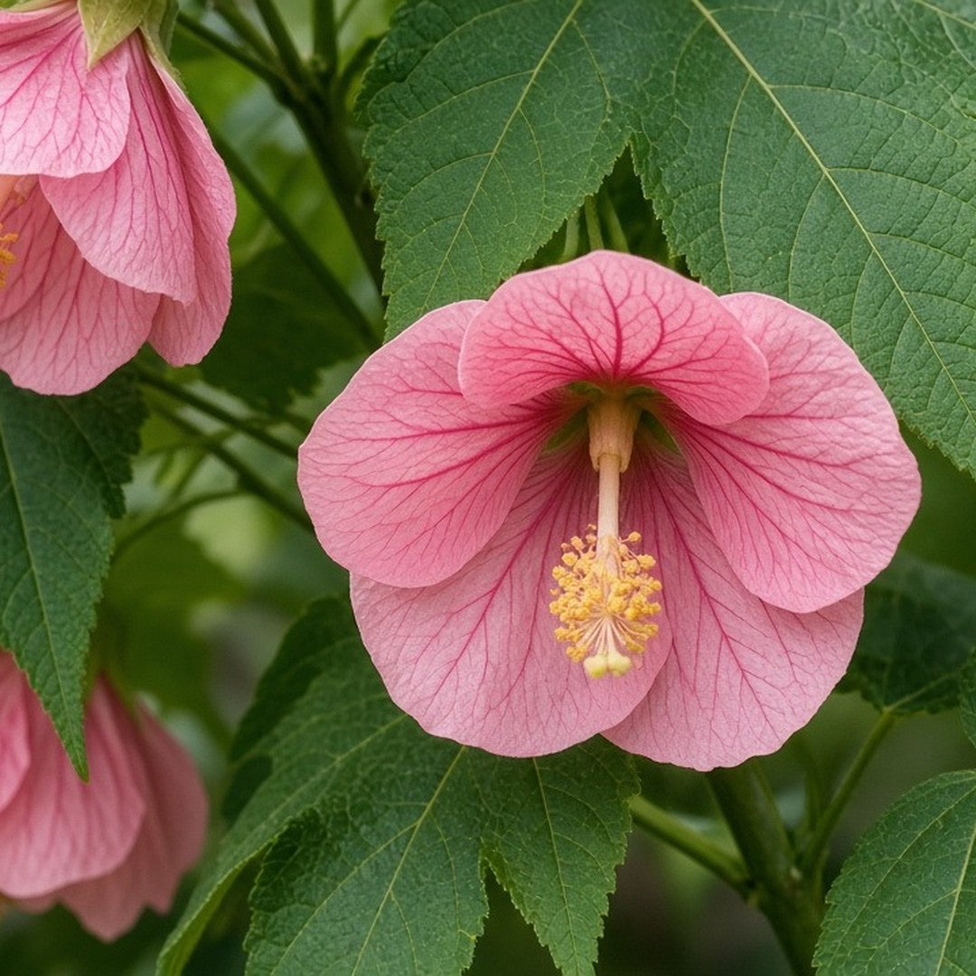 Abutilon 'Pink' (Flowering Maple) live plant pack of 2