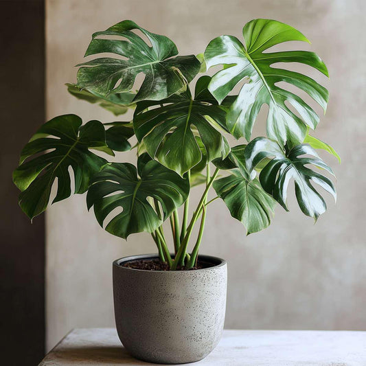 Monstera Deliciosa Live Plant | 5-9 Inch Swiss Cheese Plant | Split Leaf Tropical Houseplant for Indoor Air Purification & Home Decor